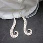 Hill Tribe Fine Sterling Silver Earrings Ethnic Hooks Hoop Hanging Long Jewelry