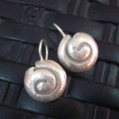 Silver Earrings Hill Tribe Handcraft Ethnic Artisan Classic Spiral Shell er035