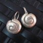 Silver Earrings Hill Tribe Handcraft Ethnic Artisan Classic Spiral Shell er035