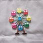 Iron on Sewing Patch Embroidered Emblem Cloth Applique Ferris wheels Fun Park