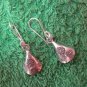 Hill Tribe Earrings Pure Silver Handcrafted Artisan Tube Tibetan engraved er053