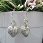 Hill Tribe Fine Sterling Silver Earrings Ethnic Dangle Love & Hearts Jewelry