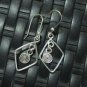 Earrings Hill Tribe Fine Silver Round Spiral Chandelier er026