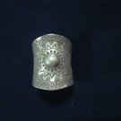 Fine Silver Rings HILLTRIBE Ethno Anello Argento SUN Symbolic Graphic Band 56045