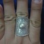 Fine Silver Rings HILLTRIBE Ethno Anello Argento SUN Symbolic Graphic Band 56045