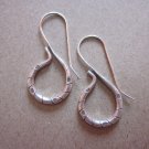 Hill Tribe Fine Sterling Silver Earrings Gorgeous Vintage Twist Hook Orecchini
