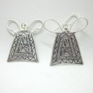 Fine Silver Earrings HillTribe Orecchini серьги Mind Lock 166033