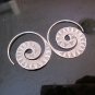 Hill Tribe Fine 925 Sterling Silver Earrings Spiral Round Hook Fancy 2018Fashion