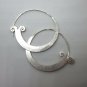 Fine Silver Earrings HillTribe Orecchini &Ntilde;�&ETH;&micro;&Ntilde;�&Ntilde;�&ETH;&sup3;&ETH;&cedil; Middle Hoops 166023
