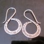 Hill Tribe Fine 925 Sterling Silver Earrings Hook Dangle Tibet Bali Styles Chic