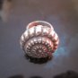 Fine Silver Rings HILL TRIBE Ethno Anello Argento Spiral Snails Round Halo 56059