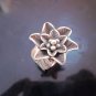 Fine Silver Rings HILL TRIBE Ethno Anello Argento Gardenia Jasminoides 56054
