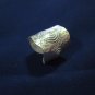Fine Silver Rings HILLTRIBE Ethno Anello Argento Spiral Hammered Dome Ring 56035