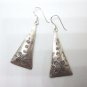 Fine Silver Earrings HillTribe Orecchini ÑеÑÑги Vintage Kite 166019