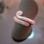Fine Silver Rings HILLTRIBE Ethno Anello Argento Tribal Roll Spiral Thin 56065