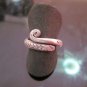 Fine Silver Rings HILLTRIBE Ethno Anello Argento Tribal Roll Spiral Thin 56065
