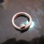 Fine Silver Rings HILLTRIBE Ethno Anello Argento Tribal Roll Spiral Thin 56065