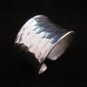Fine Silver Jewelry Rings Ethno Anello Argento Adjustable Hammered Band 46013