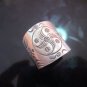 Fine Silver Rings HILL TRIBE Ethno Anello Argento Wind Wheels Typhoon 56061
