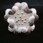Fine Silver Jewelry Rings Ethno Anello Argento Adjustable White Flowers 4609
