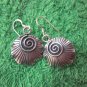 Hill Tribe Earrings Pure Silver Handcrafted Artisan Crown Spiral Round er055