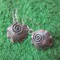 Hill Tribe Earrings Pure Silver Handcrafted Artisan Crown Spiral Round er055