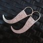 Silver Earrings Hill Tribe Handcraft Ethnic Artisan Fang Shape er029