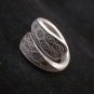 Fine Silver Jewelry Rings Ethno Anello Argento Adjustable Twists Band Ring 46012