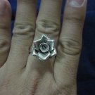 Fine Silver Rings HILLTRIBE Ethno Anello Argento Little Rose Wedding Rings 56046