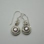 Hill Tribe Fine Sterling Silver Earrings Small Dangle Vintage Cowboy Star Hangin
