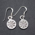 Hill Tribe Fine Sterling Silver Earrings Ethnic Small Round Dangle Cute Jewelry