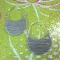 Hill Tribe Fine 925 Sterling Silver Earrings Huggie Hoop Tribal Scratch Jewelry