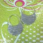 Hill Tribe Fine 925 Sterling Silver Earrings Huggie Hoop Tribal Scratch Jewelry