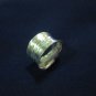 Fine Silver Rings HILLTRIBE Ethno Anello Argento Twinkles Hammer Band Ring 56047