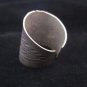 Fine Silver Rings Jewelry Ethno Anello Argento Adjustable Yin Yang Engraved 4601