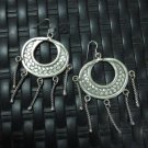 Earrings Hill Tribe Fine Silver Chandelier Craft Tribal Fancy er009