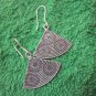 Hill Tribe Earrings Pure Silver Handcrafted Artisan Fans Flower Blooms er058
