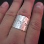 Fine Silver Rings HILL TRIBE Ethno Anello Argento Olive Branches Plants 56053