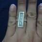 Fine Silver Rings Authentic Ethno Anello Argento Hill Tribe Solid Weave Tag Band