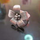 Fine Silver Rings HILLTRIBE Ethno Anello Argento Pedals Flower Tribal Hips 56064