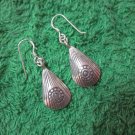 Hill Tribe Earrings Pure Silver Handcrafted Artisan Tribal Water Drop er066