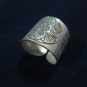 Fine Silver Rings HILLTRIBE Ethno Anello Argento Classic Tribal Lotus Band 56050