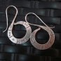 Silver Earrings Hill Tribe Handcraft Ethnic Artisan Spiral Roll Tag er041