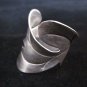 Fine Silver Jewelry Rings Ethno Anello Argento Adjustable Roll Leaves Band 46024
