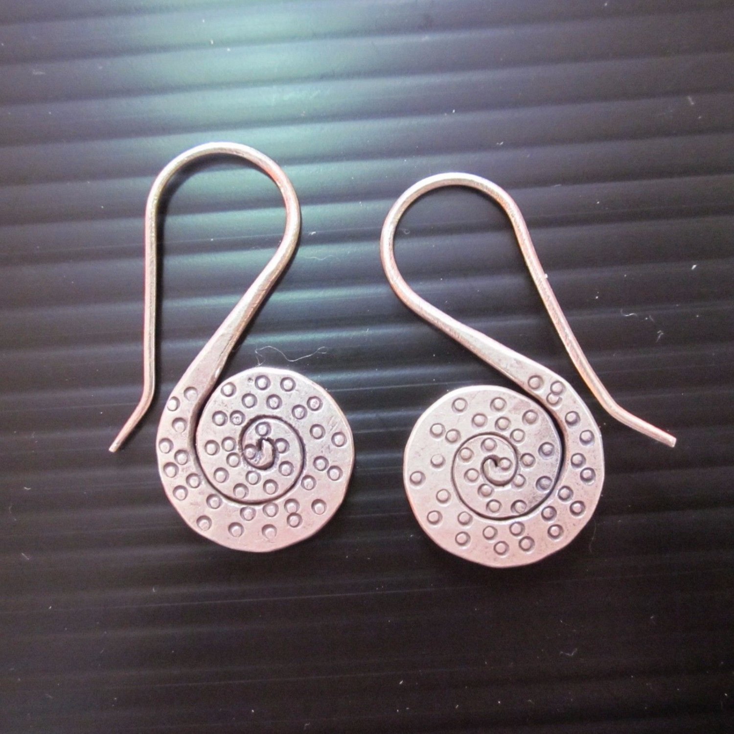 Hill Tribe Fine Sterling Silver Tribal Ethnic Vintage Hook Earrings Orecchini