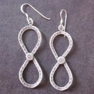 Earrings Hill Tribe Fine Silver Infinity Shape Dangle New Fashion 2018 Jewelry