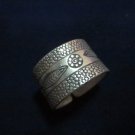 Fine Silver Rings HILLTRIBE Ethno Anello Argento Classic Fish Engrave Band 56044