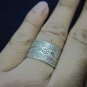 Fine Silver Rings HILLTRIBE Ethno Anello Argento Classic Fish Engrave Band 56044