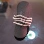 Fine Silver Rings HILL TRIBE Ethno Anello Argento Size 6 Spin Coil 4 Rings 56058