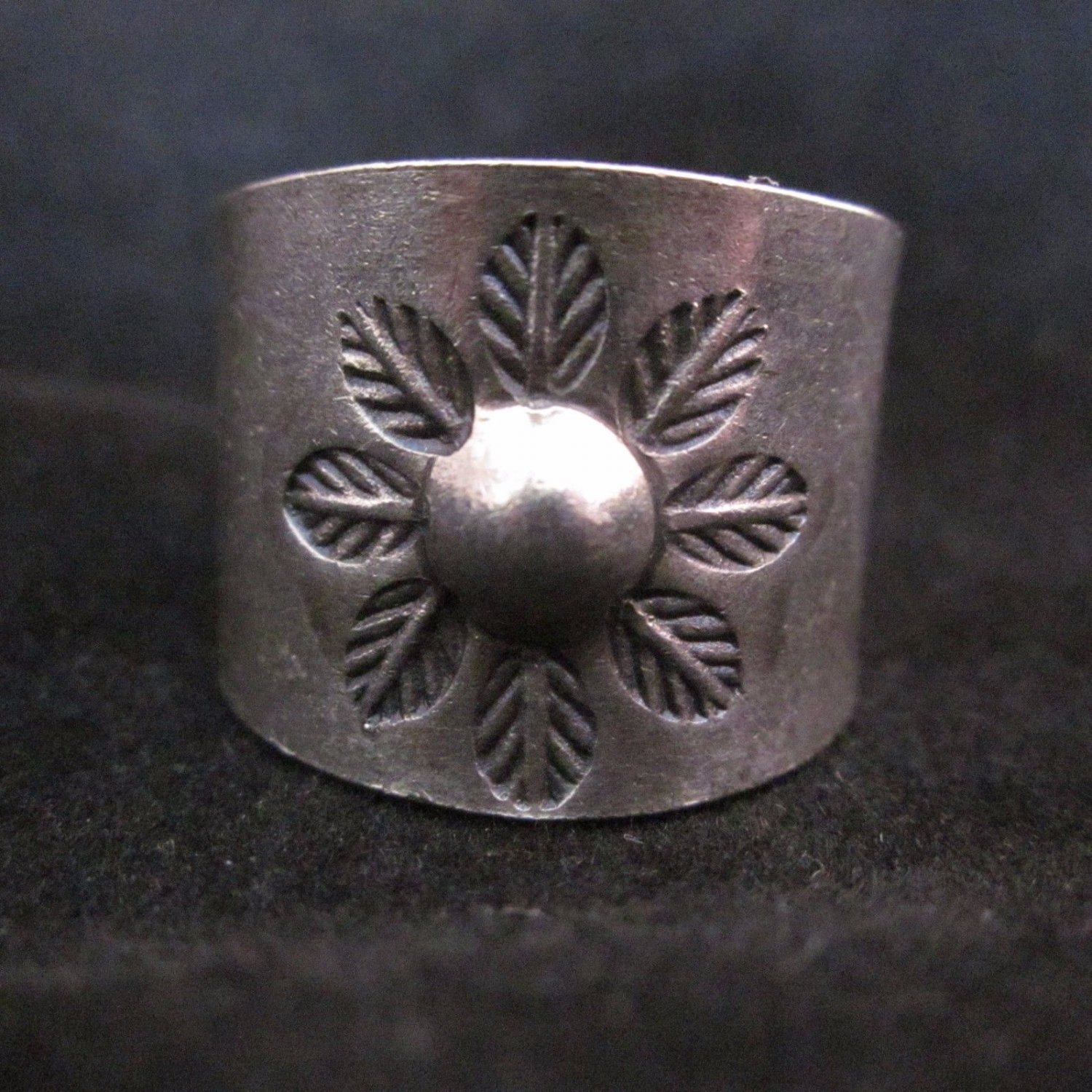 Fine Silver Rings Jewelry Ethno Anello Argento Adjustable Biker Punk 4607